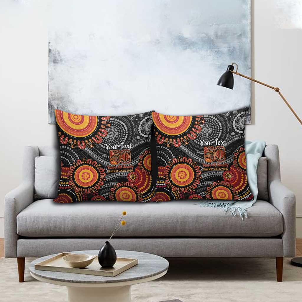 NAIDOC Week 50 Years Deadly Personalised Pillow Cover Aboriginal Art