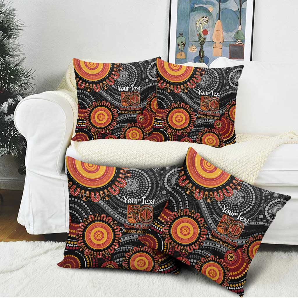 NAIDOC Week 50 Years Deadly Personalised Pillow Cover Aboriginal Art