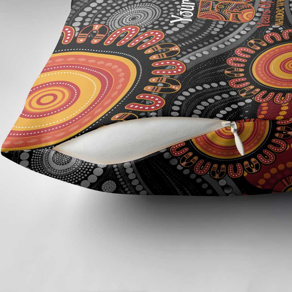 NAIDOC Week 50 Years Deadly Personalised Pillow Cover Aboriginal Art