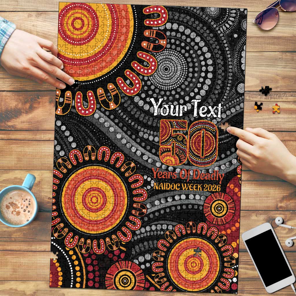 NAIDOC Week 50 Years Deadly Personalised Puzzle Aboriginal Art
