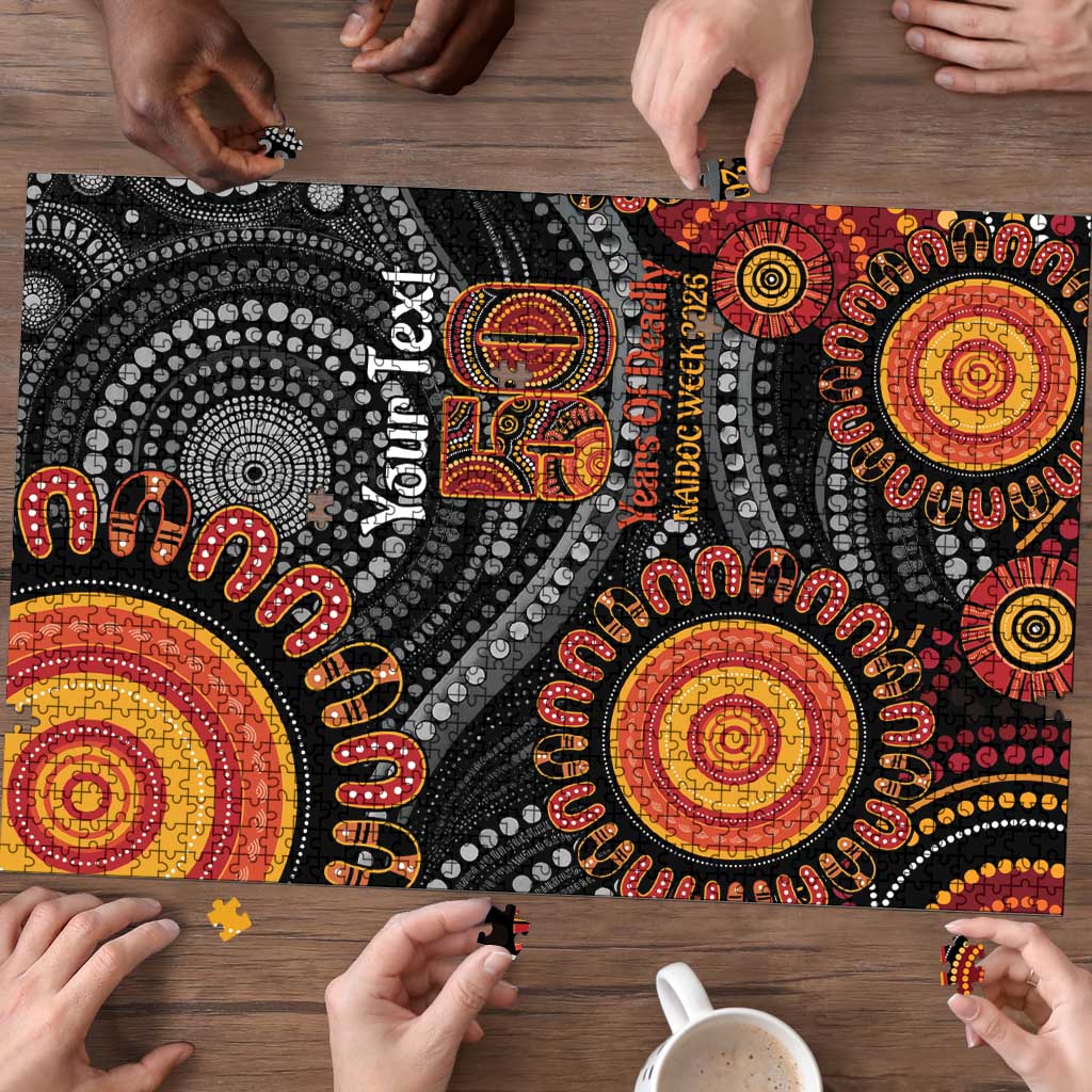 NAIDOC Week 50 Years Deadly Personalised Puzzle Aboriginal Art