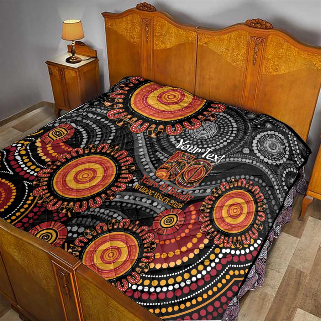 NAIDOC Week 50 Years Deadly Personalised Quilt Aboriginal Art