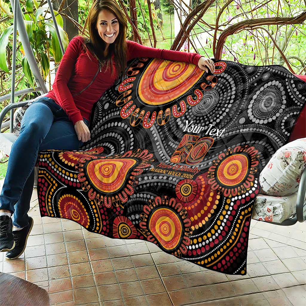 NAIDOC Week 50 Years Deadly Personalised Quilt Aboriginal Art
