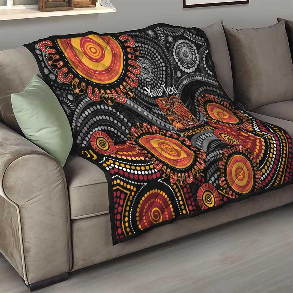 NAIDOC Week 50 Years Deadly Personalised Quilt Aboriginal Art