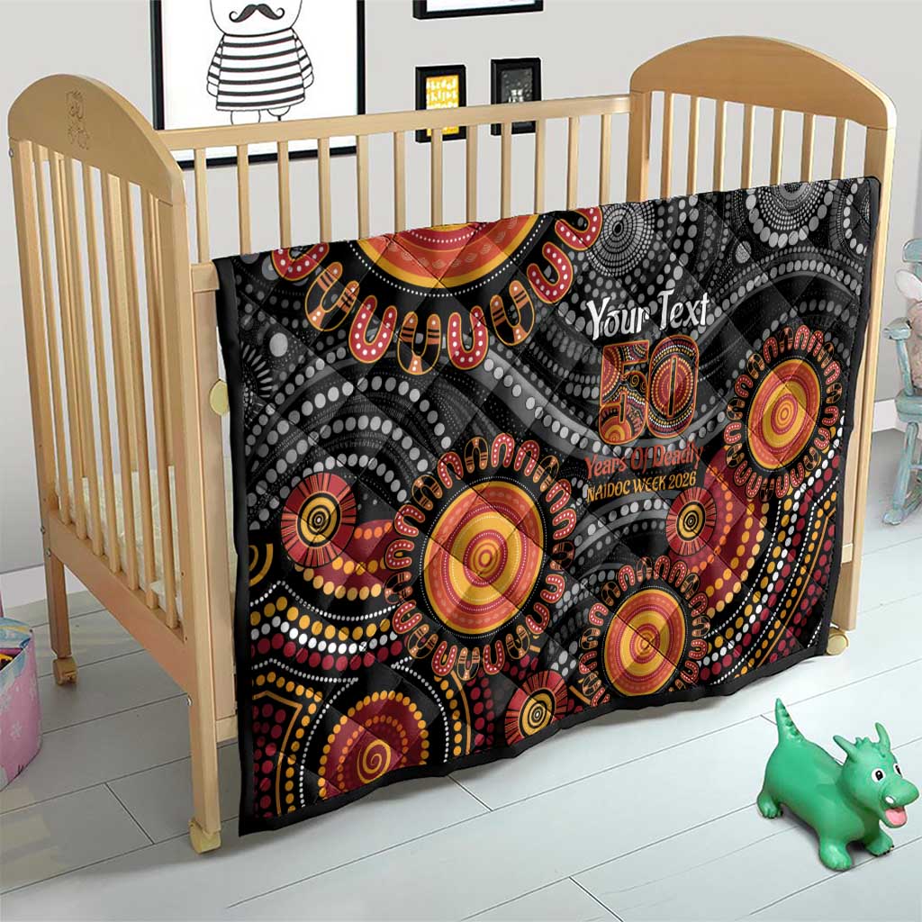 NAIDOC Week 50 Years Deadly Personalised Quilt Aboriginal Art