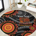 NAIDOC Week 50 Years Deadly Personalised Round Carpet Aboriginal Art