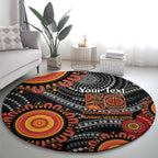 NAIDOC Week 50 Years Deadly Personalised Round Carpet Aboriginal Art