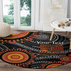 NAIDOC Week 50 Years Deadly Personalised Round Carpet Aboriginal Art