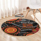 NAIDOC Week 50 Years Deadly Personalised Round Carpet Aboriginal Art