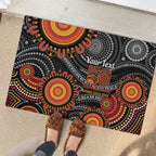 NAIDOC Week 50 Years Deadly Personalised Rubber Doormat Aboriginal Art