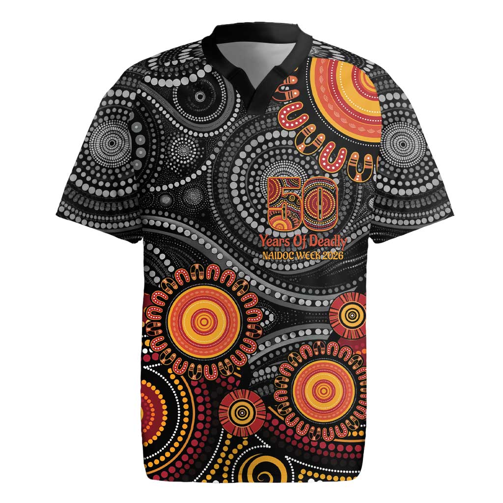 NAIDOC Week 50 Years Deadly Personalised Rugby Jersey Aboriginal Art