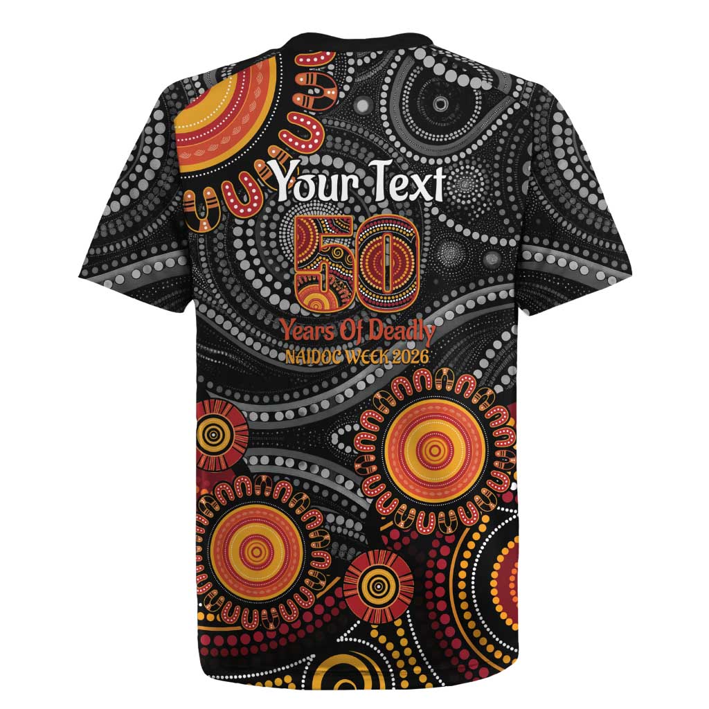 NAIDOC Week 50 Years Deadly Personalised Rugby Jersey Aboriginal Art