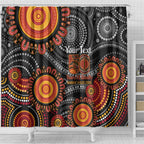 NAIDOC Week 50 Years Deadly Personalised Shower Curtain Aboriginal Art