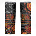 NAIDOC Week 50 Years Deadly Personalised Skinny Tumbler Aboriginal Art