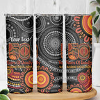 NAIDOC Week 50 Years Deadly Personalised Skinny Tumbler Aboriginal Art
