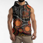 NAIDOC Week 50 Years Deadly Personalised Sleeveless Hoodie Aboriginal Art