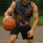 NAIDOC Week 50 Years Deadly Personalised Sleeveless Hoodie Aboriginal Art