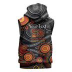 NAIDOC Week 50 Years Deadly Personalised Sleeveless Zip Hoodie Aboriginal Art