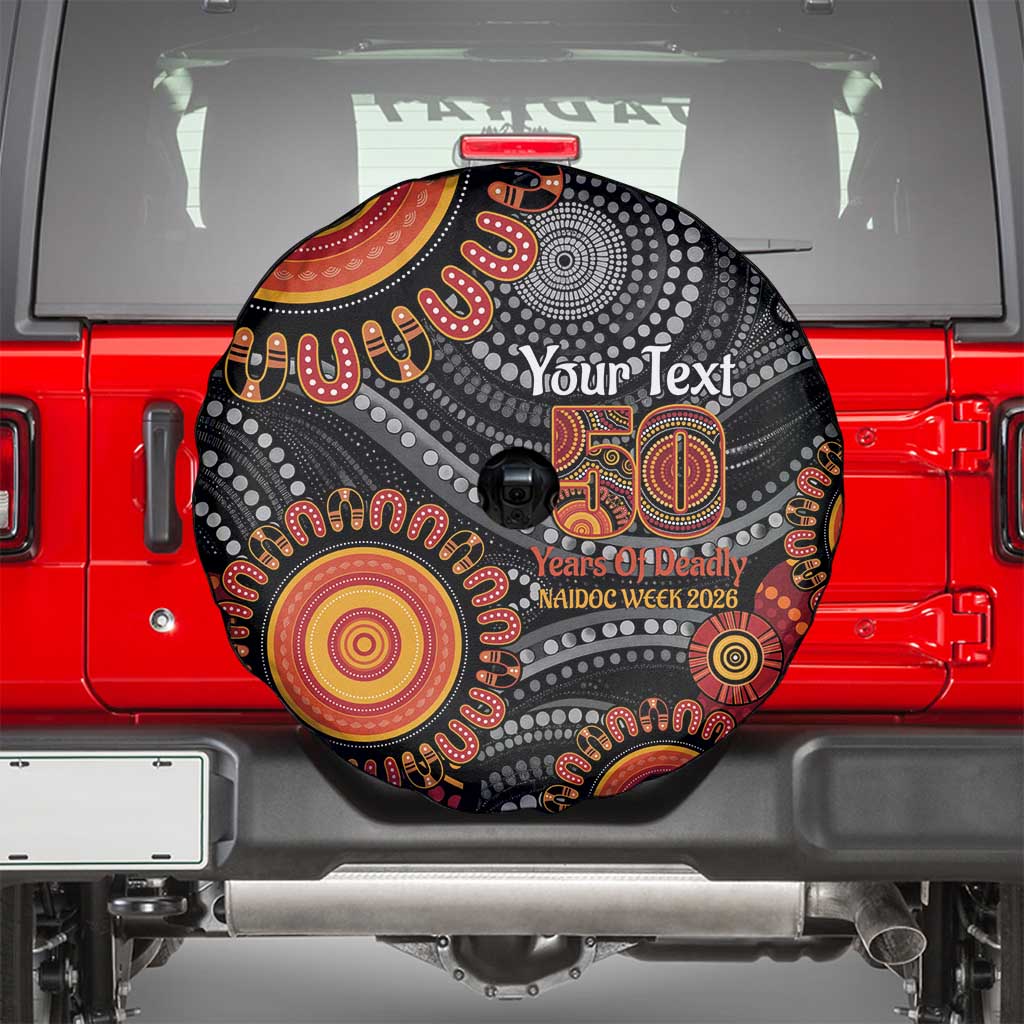 NAIDOC Week 50 Years Deadly Personalised Spare Tire Cover Aboriginal Art