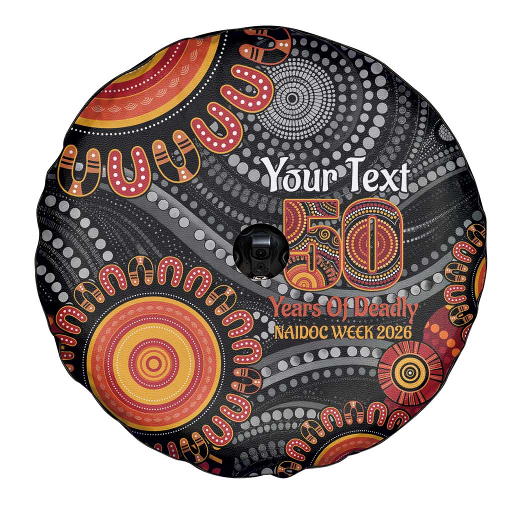 NAIDOC Week 50 Years Deadly Personalised Spare Tire Cover Aboriginal Art