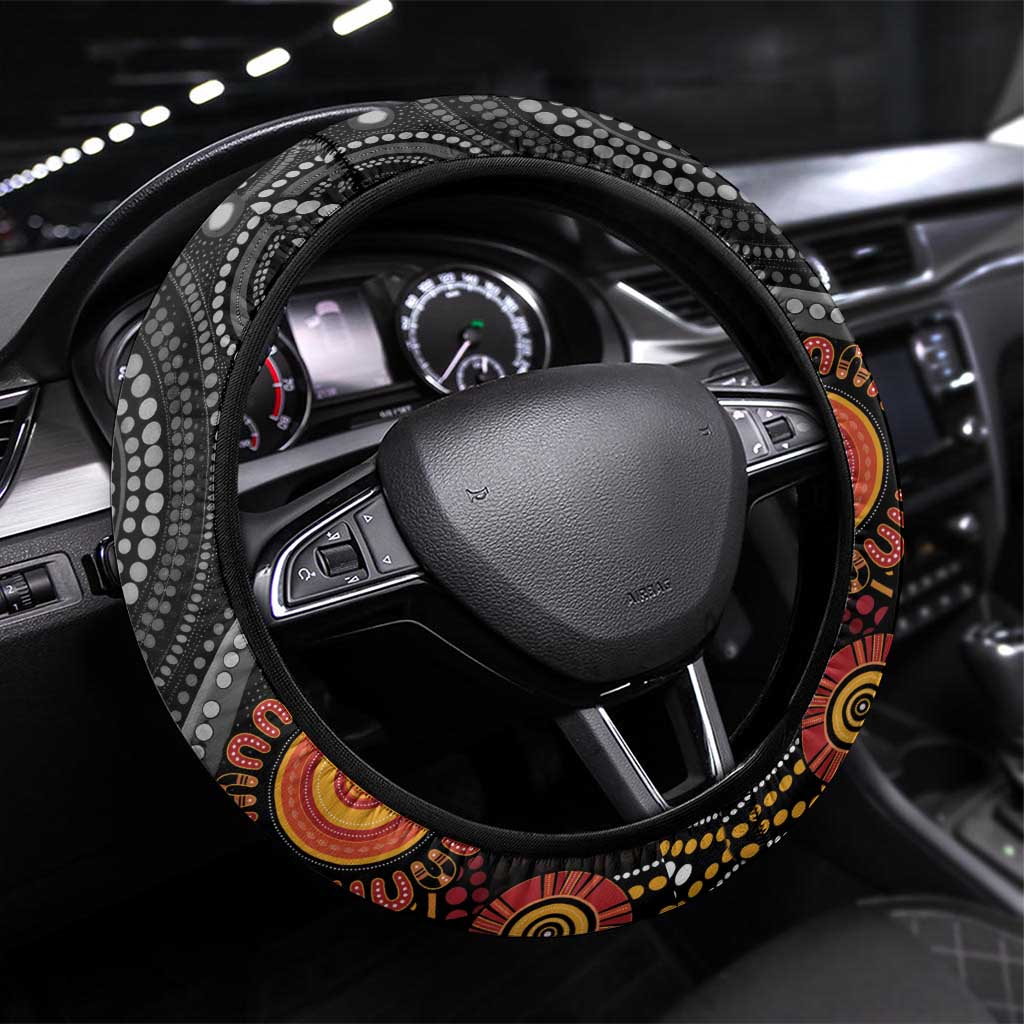 NAIDOC Week 50 Years Deadly Steering Wheel Cover Aboriginal Art