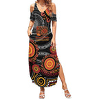 NAIDOC Week 50 Years Deadly Personalised Summer Maxi Dress Aboriginal Art