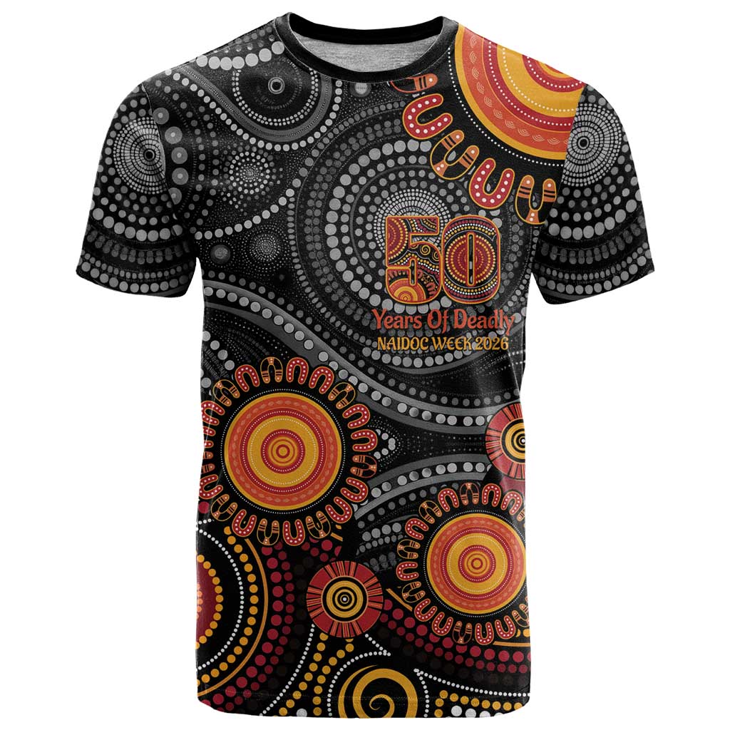 NAIDOC Week 50 Years Deadly Personalised T Shirt Aboriginal Art