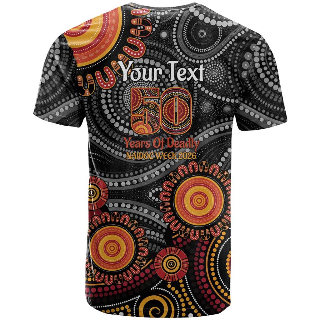 NAIDOC Week 50 Years Deadly Personalised T Shirt Aboriginal Art