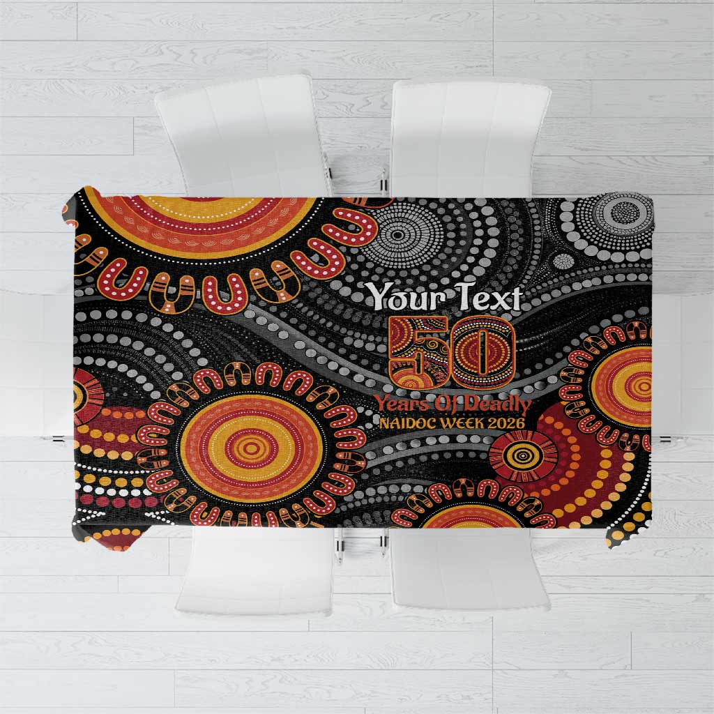 NAIDOC Week 50 Years Deadly Personalised Tablecloth Aboriginal Art