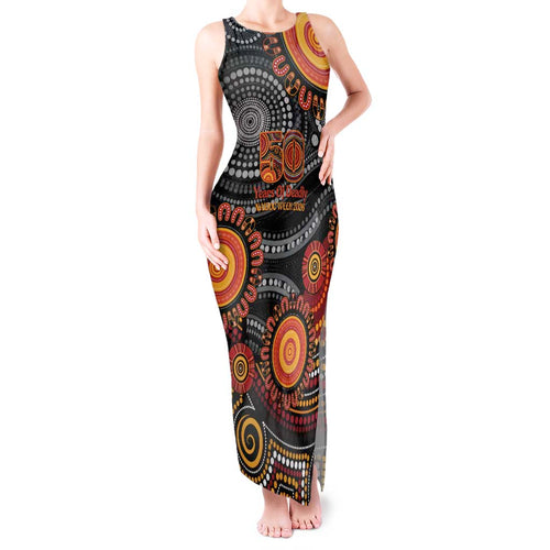 NAIDOC Week 50 Years Deadly Personalised Tank Maxi Dress Aboriginal Art