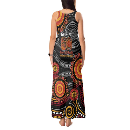 NAIDOC Week 50 Years Deadly Personalised Tank Maxi Dress Aboriginal Art