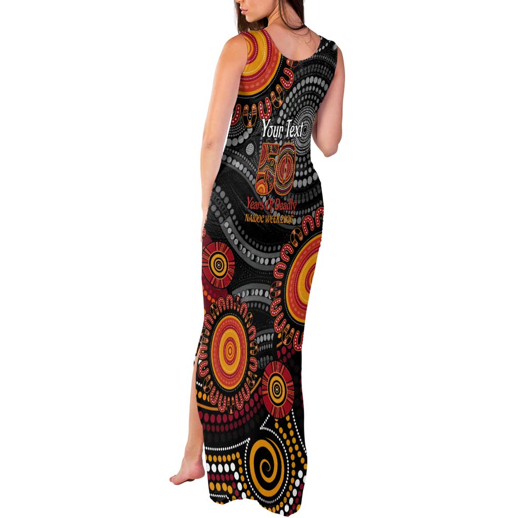 NAIDOC Week 50 Years Deadly Personalised Tank Maxi Dress Aboriginal Art