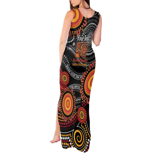 NAIDOC Week 50 Years Deadly Personalised Tank Maxi Dress Aboriginal Art