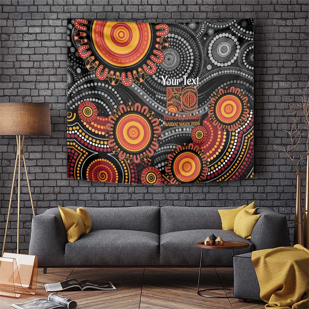 NAIDOC Week 50 Years Deadly Personalised Tapestry Aboriginal Art