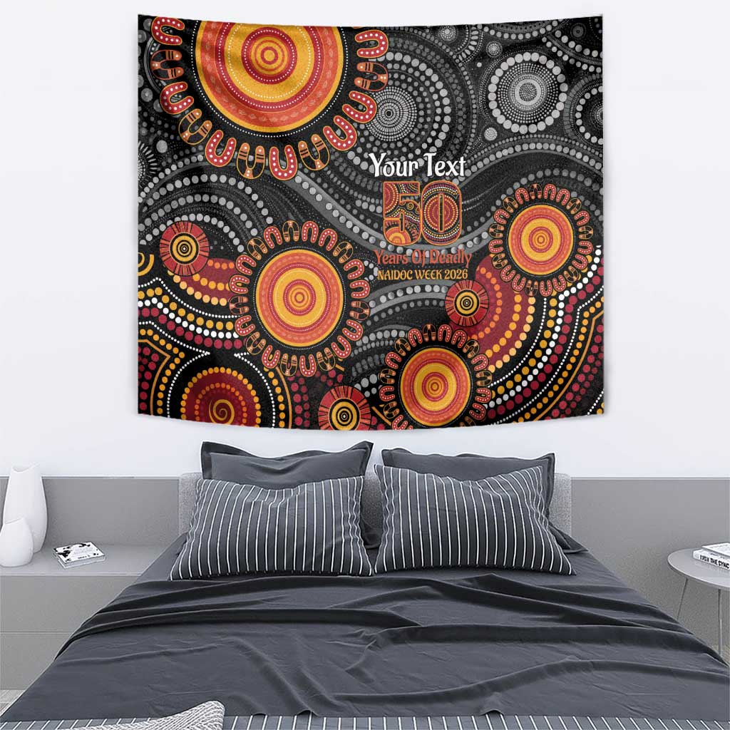 NAIDOC Week 50 Years Deadly Personalised Tapestry Aboriginal Art