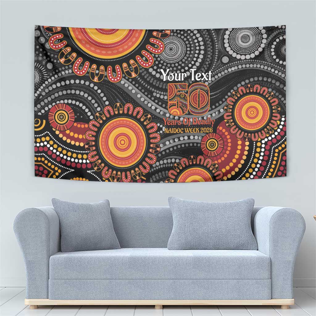 NAIDOC Week 50 Years Deadly Personalised Tapestry Aboriginal Art