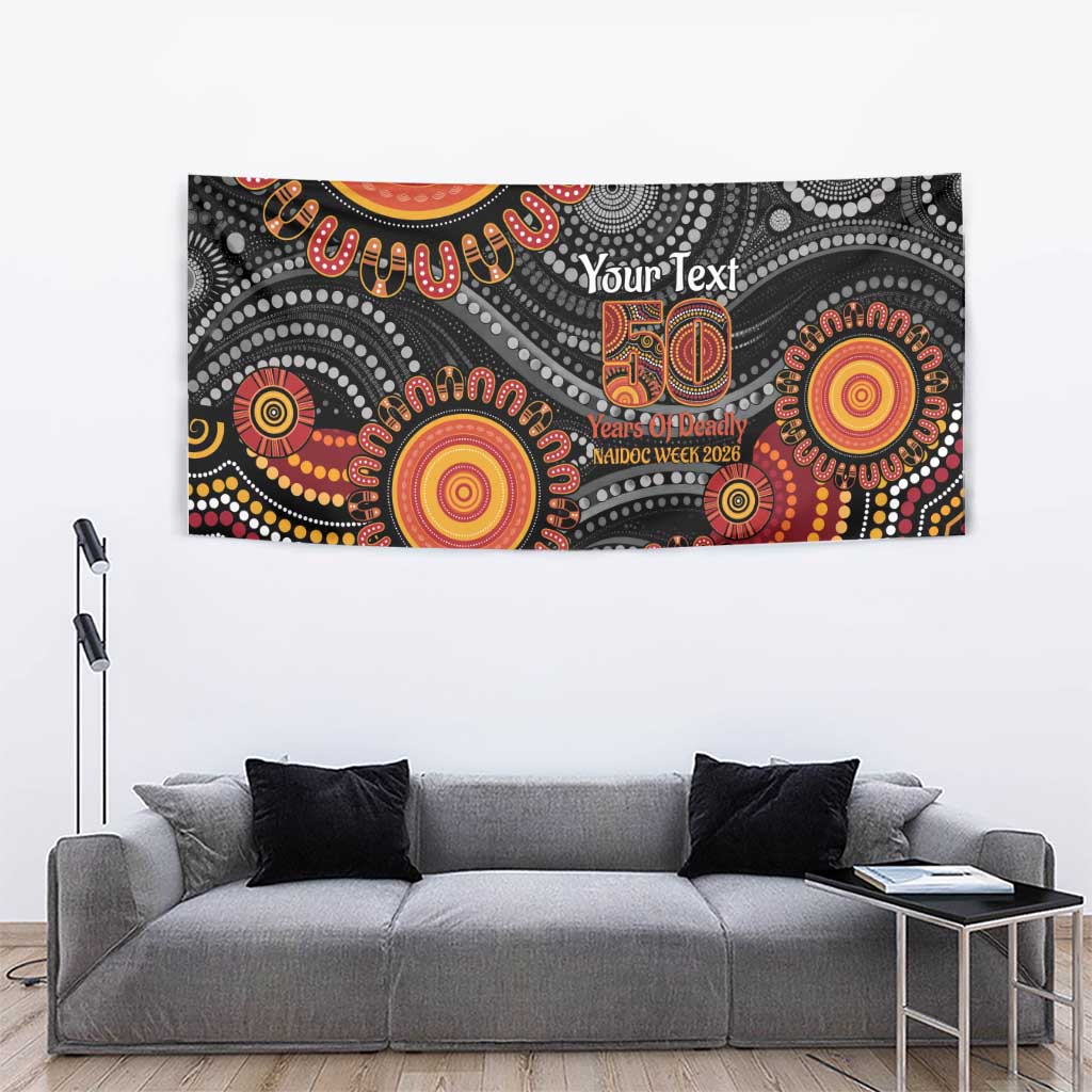 NAIDOC Week 50 Years Deadly Personalised Tapestry Aboriginal Art