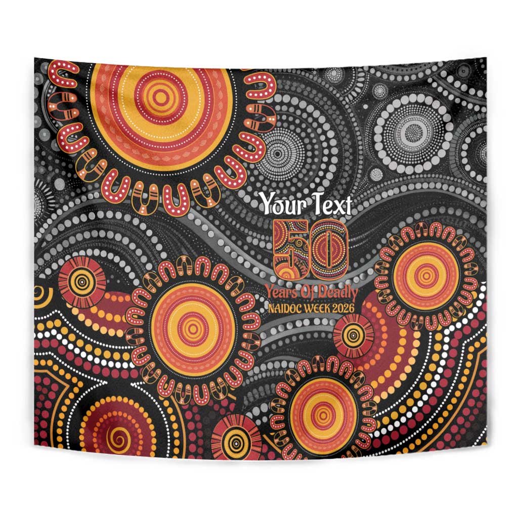 NAIDOC Week 50 Years Deadly Personalised Tapestry Aboriginal Art