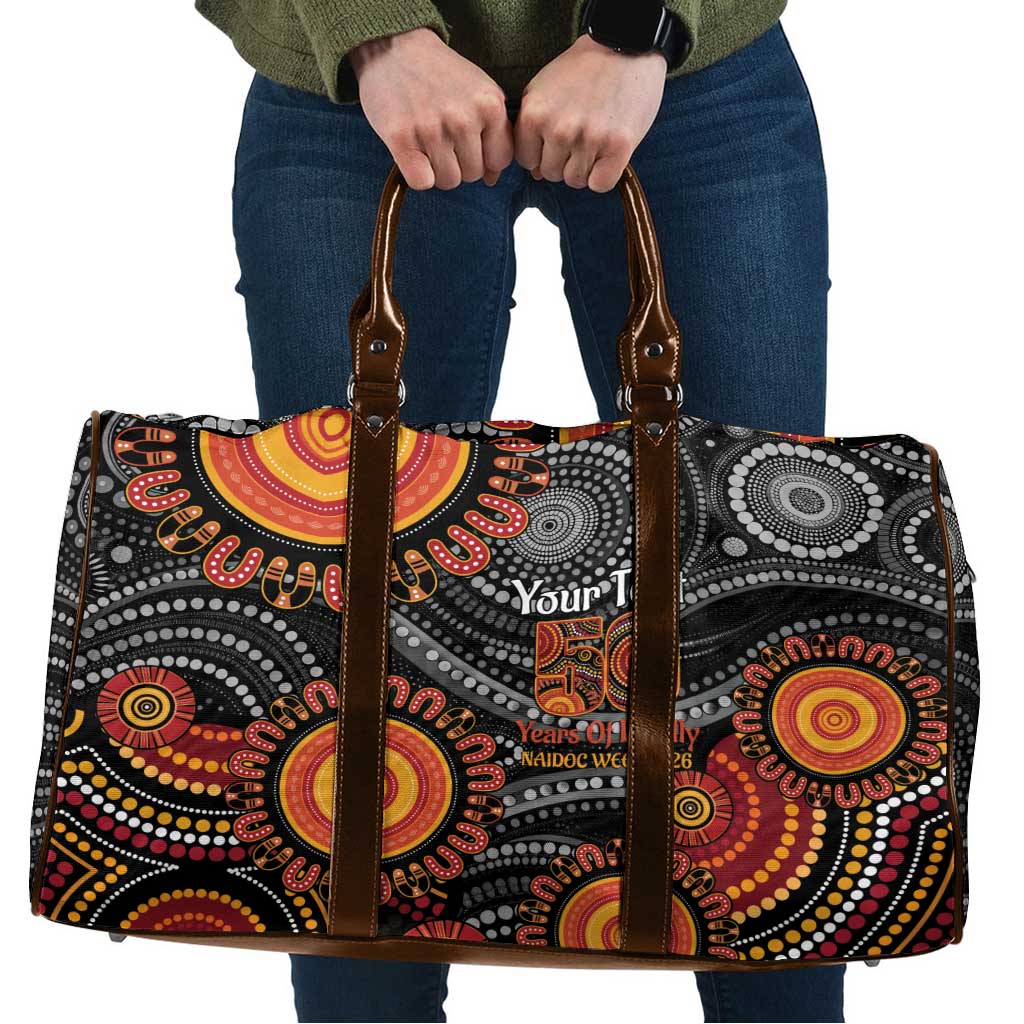 NAIDOC Week 50 Years Deadly Personalised Travel Bag Aboriginal Art