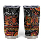NAIDOC Week 50 Years Deadly Personalised Tumbler Cup Aboriginal Art