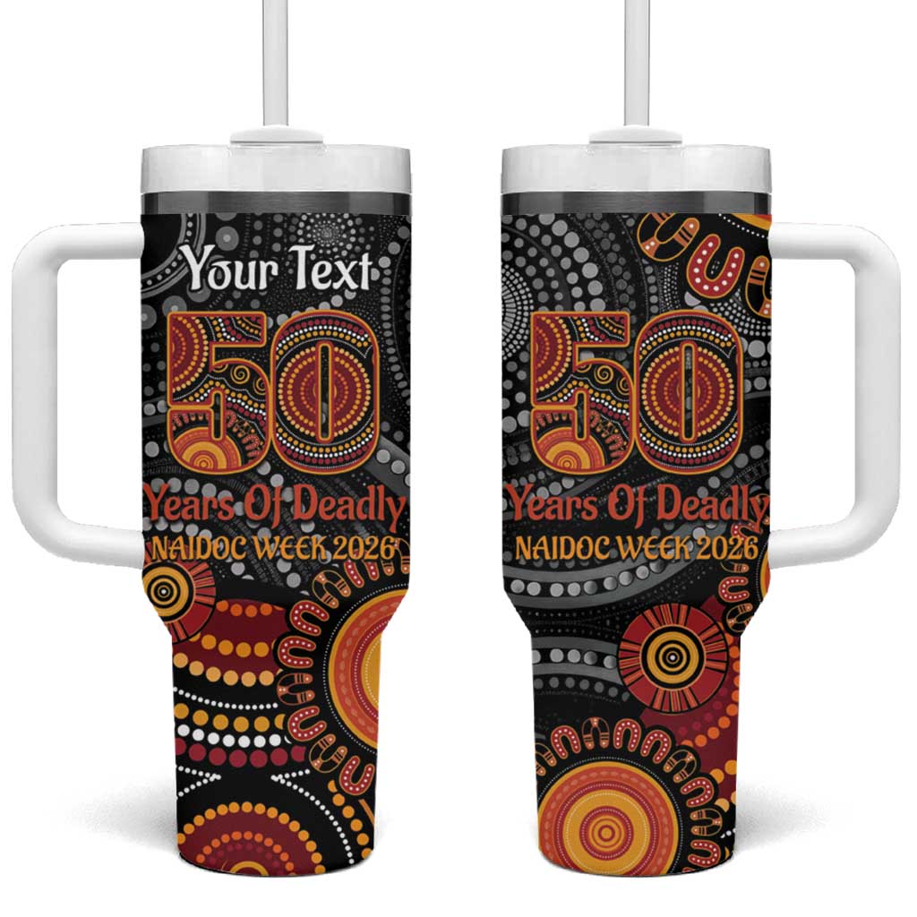 NAIDOC Week 50 Years Deadly Personalised Tumbler With Handle Aboriginal Art