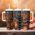 NAIDOC Week 50 Years Deadly Personalised Tumbler With Handle Aboriginal Art