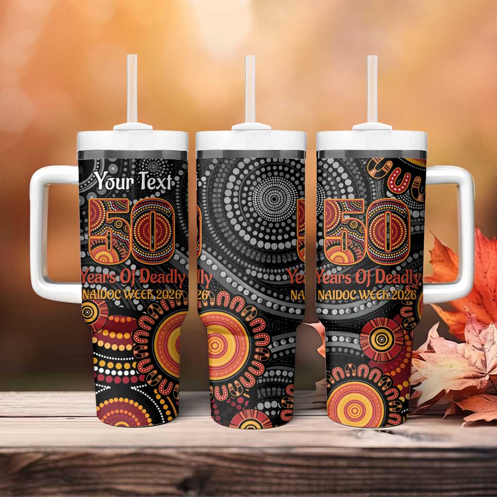 NAIDOC Week 50 Years Deadly Personalised Tumbler With Handle Aboriginal Art