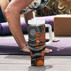 NAIDOC Week 50 Years Deadly Personalised Tumbler With Handle Aboriginal Art