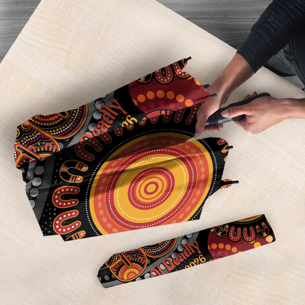 NAIDOC Week 50 Years Deadly Personalised Umbrella Aboriginal Art