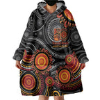 NAIDOC Week 50 Years Deadly Personalised Wearable Blanket Hoodie Aboriginal Art