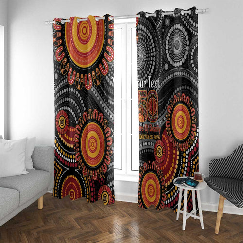 NAIDOC Week 50 Years Deadly Personalised Window Curtain Aboriginal Art