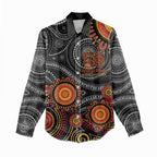 NAIDOC Week 50 Years Deadly Personalised Women Casual Shirt Aboriginal Art