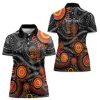 NAIDOC Week 50 Years Deadly Personalised Women Polo Shirt Aboriginal Art