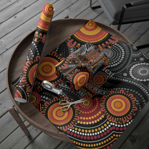 NAIDOC Week 50 Years Deadly Personalised Wrapping Paper Aboriginal Art
